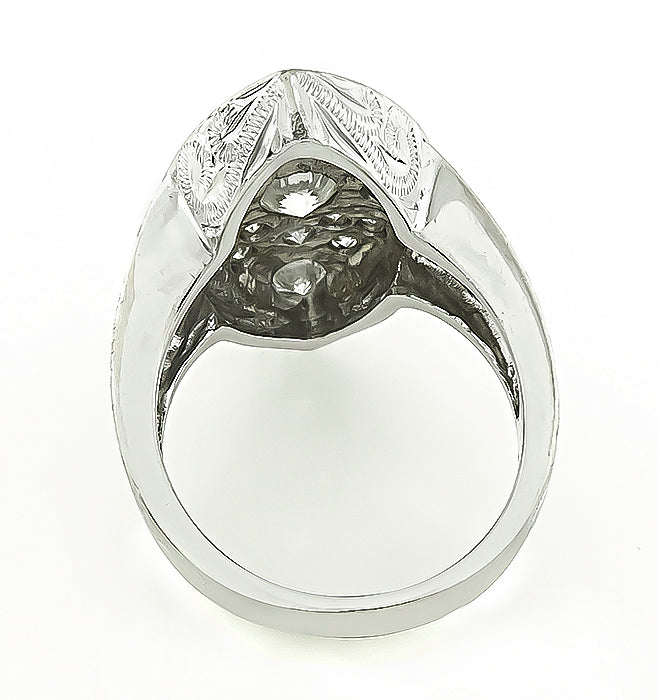 Vintage 1.30ct Diamond Gold Ring