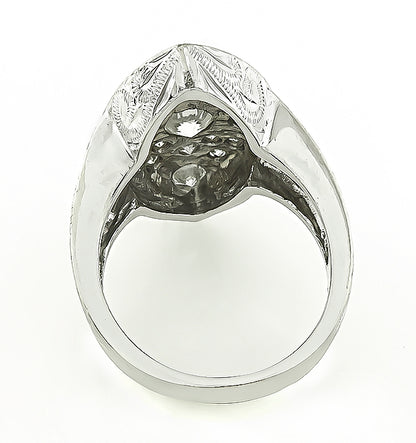 Vintage 1.30ct Diamond Gold Ring