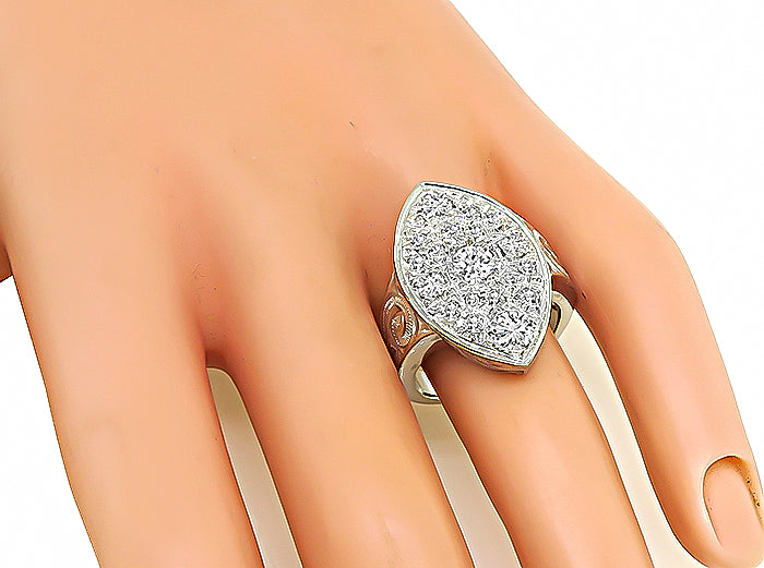 Vintage 1.30ct Diamond Gold Ring