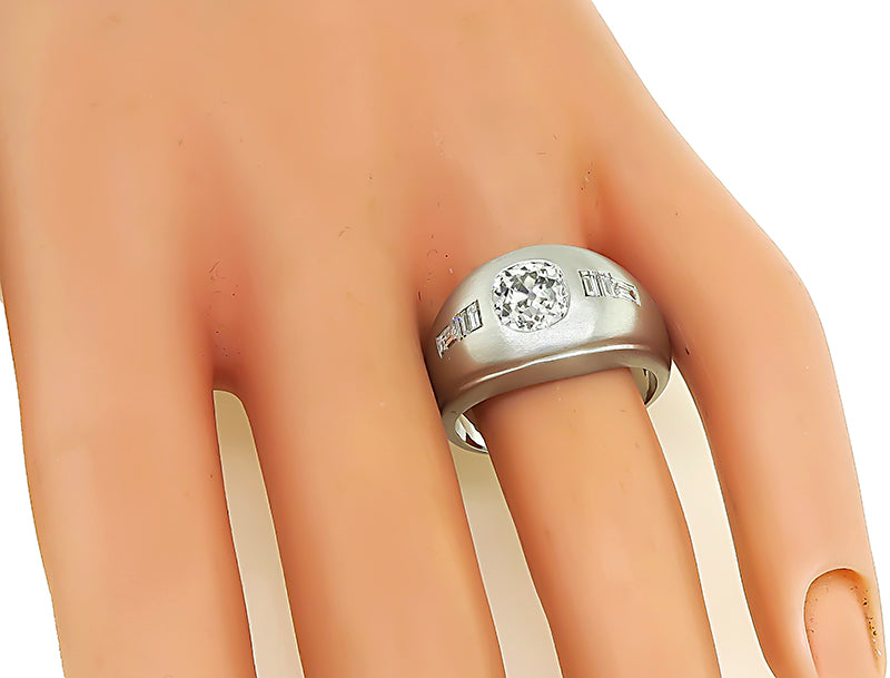 Estate 1.35ct Diamond Men's Ring