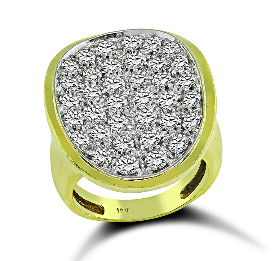 Estate 1.40ct Diamond Gold Ring