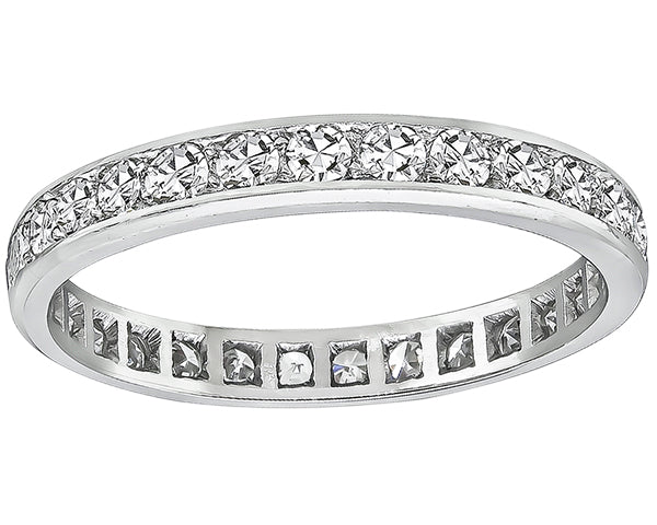 Estate 1.50ct Diamond Eternity Wedding Band