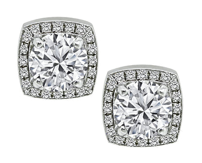 Estate 1.70ct Diamond Stud Earrings