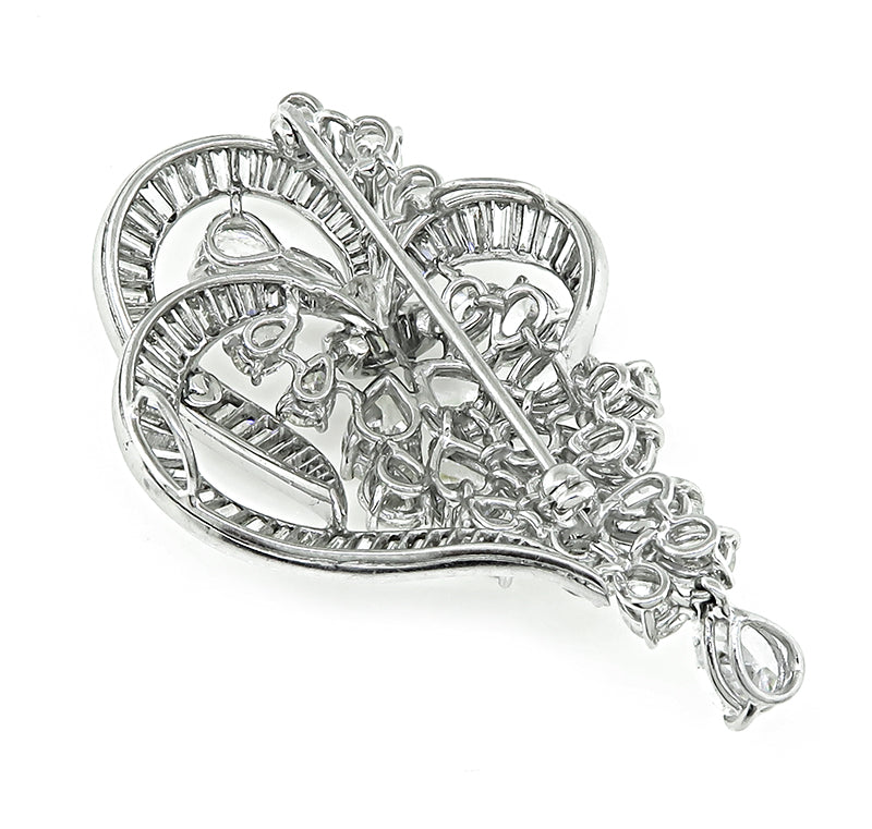 Estate 10.00ct Diamond Pin / Pendant