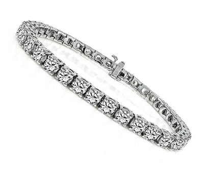 Estate 10.57ct Diamond Tennis Bracelet