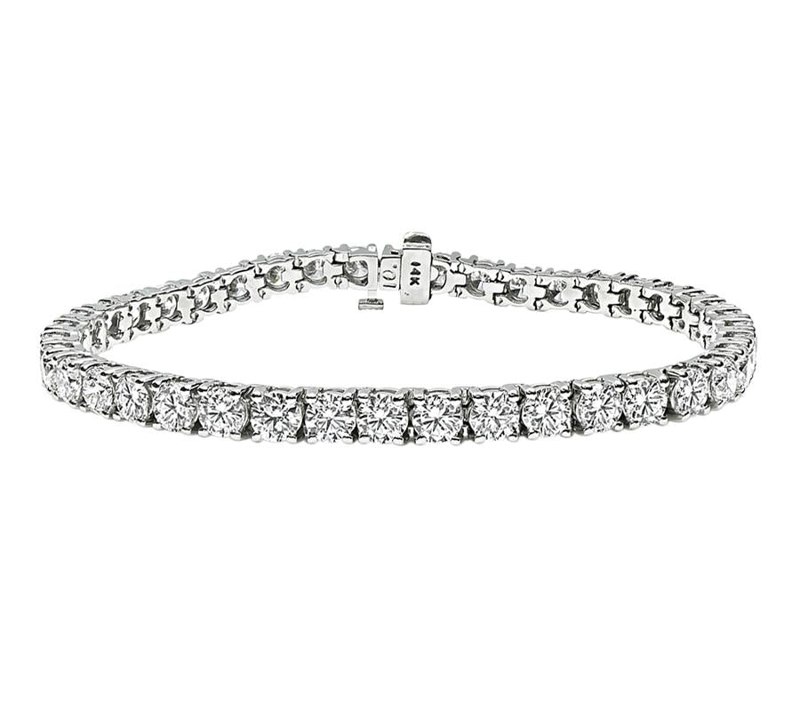 Estate 10.78ct Diamond Tennis Bracelet