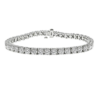 Estate 10.78ct Diamond Tennis Bracelet
