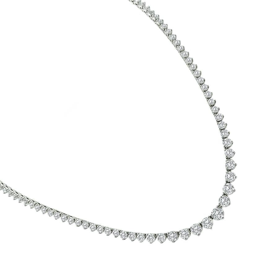 Estate 11.00ct Diamond Tennis Necklace