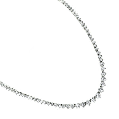 Estate 11.00ct Diamond Tennis Necklace