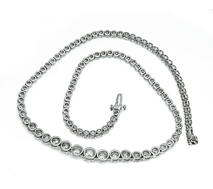 Estate 11.00ct Diamond Tennis Necklace