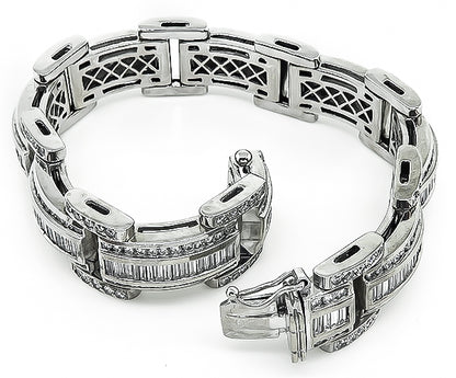 Estate 12.00ct Diamond Gold Bracelet