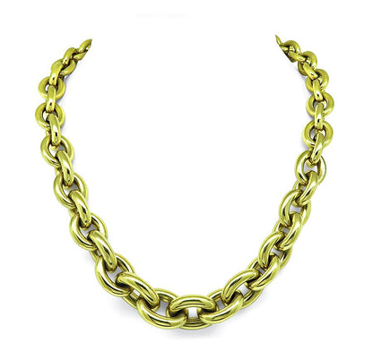 Estate 18k Yellow Gold Chain Necklace