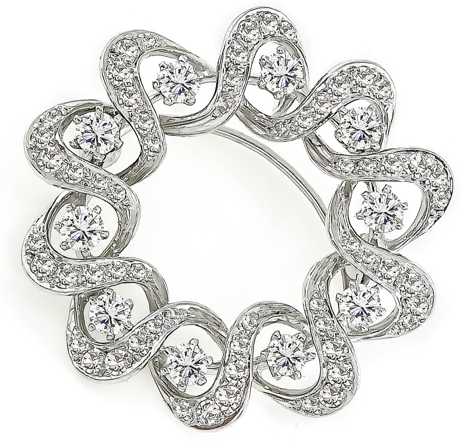 Vintage 2.50ct Diamond Pin