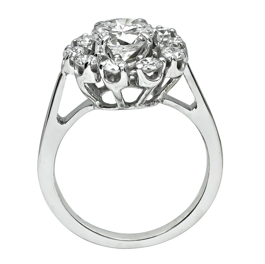 Estate 1.10ct Center Diamond Gold Ring