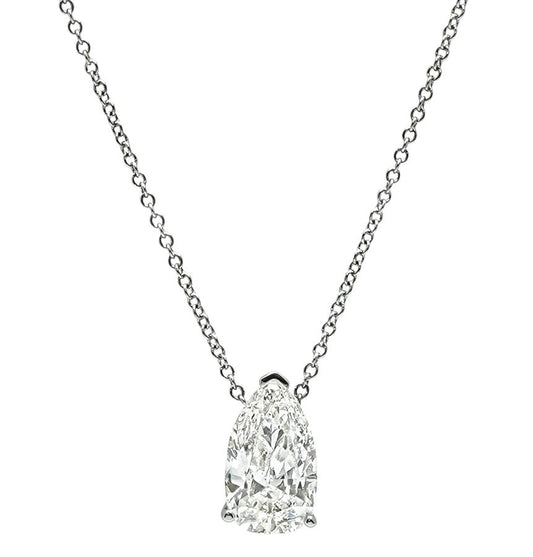 Estate 1.81ct Diamond Solitaire Pendant Necklace