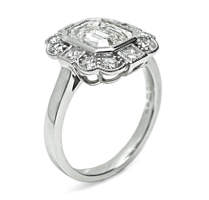 Estate 1.91ct Diamond Platinum Engagement Ring