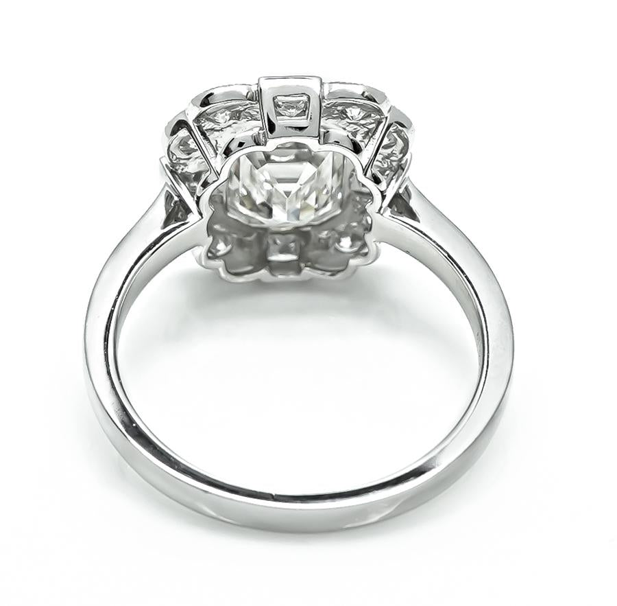 Estate 1.91ct Diamond Platinum Engagement Ring