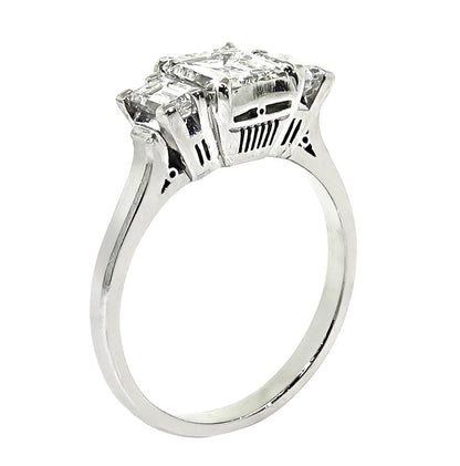 Estate 1.08ct Diamond Platinum Engagement Ring