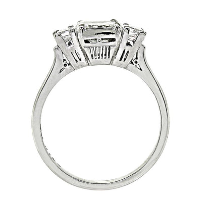 Estate 1.08ct Diamond Platinum Engagement Ring
