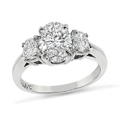 GIA Certified 1.16ct Diamond Platinum Engagement Ring