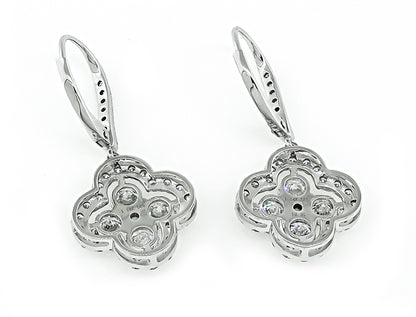 Estate 2.00ct Diamond Gold Earrings