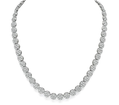 Estate 20.00ct Diamond Gold Necklace