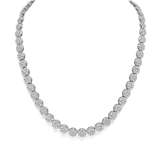 Estate 20.00ct Diamond Gold Necklace