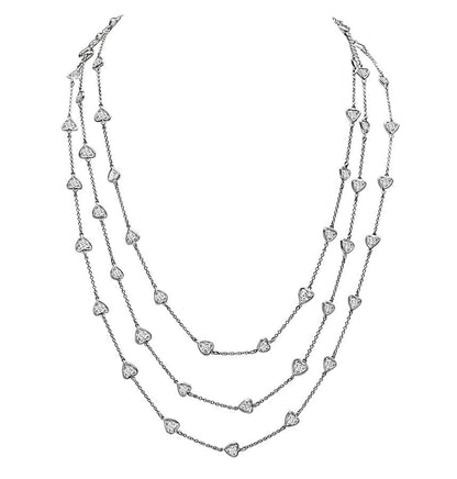 Estate 20.80ct Diamond By The Yard Necklace