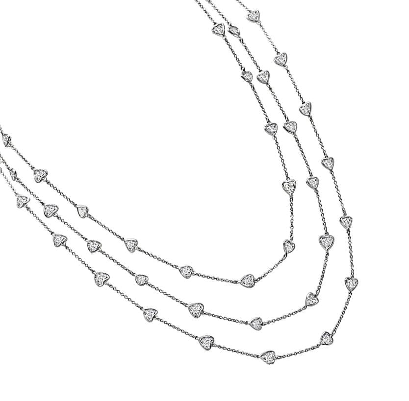 Estate 20.80ct Diamond By The Yard Necklace