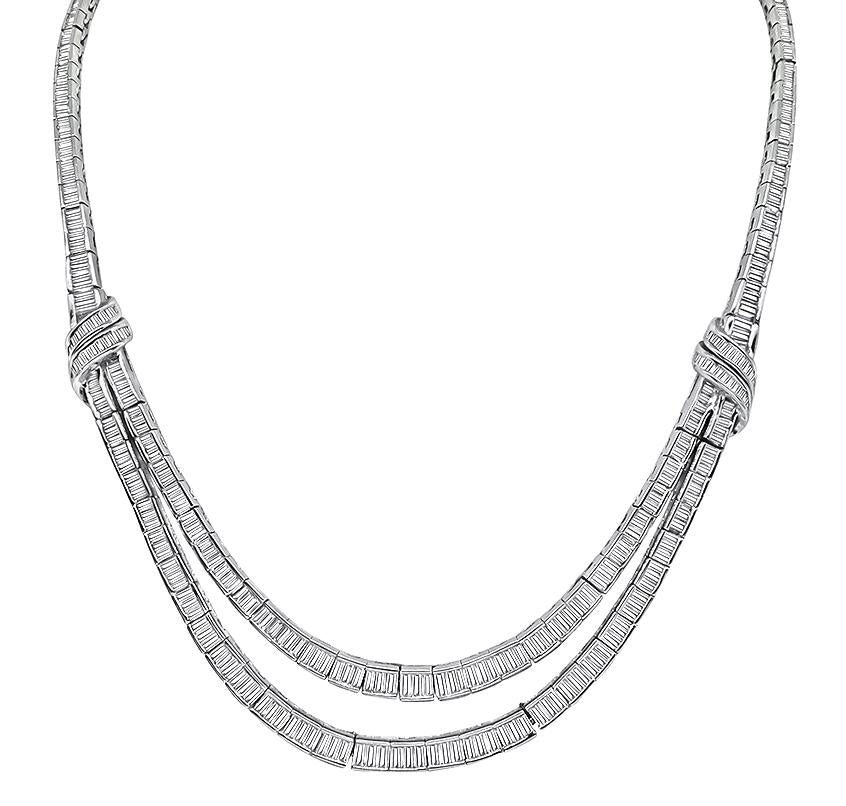 20.00ct Diamond Platinum Necklace