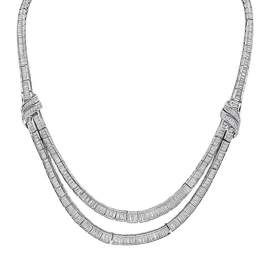 20.00ct Diamond Platinum Necklace
