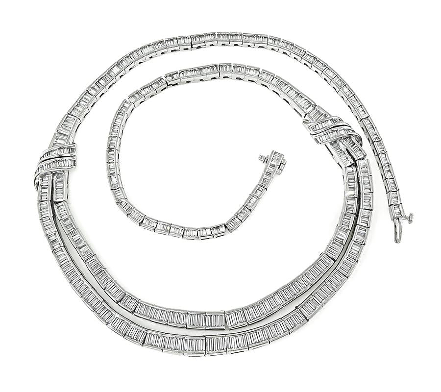 20.00ct Diamond Platinum Necklace