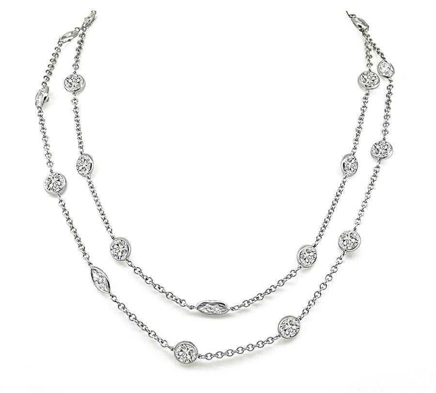 24.60ct Diamond By The Yard Necklace