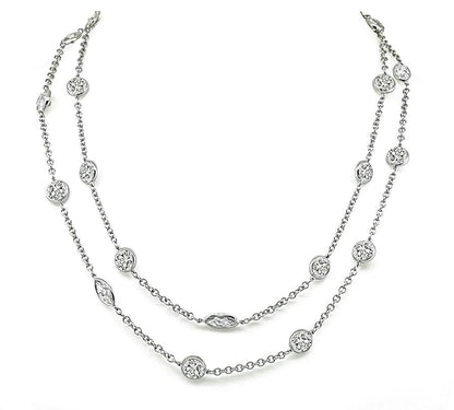 24.60ct Diamond By The Yard Necklace