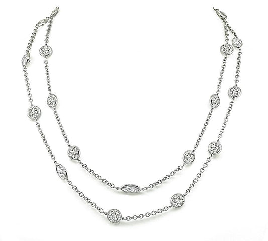 24.60ct Diamond By The Yard Necklace