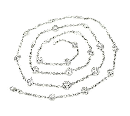 24.60ct Diamond By The Yard Necklace