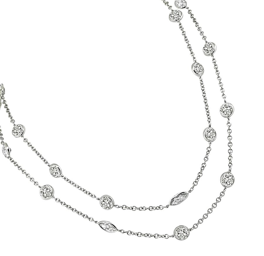 24.60ct Diamond By The Yard Necklace