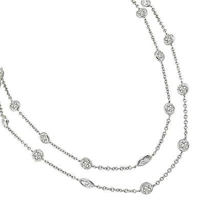 24.60ct Diamond By The Yard Necklace