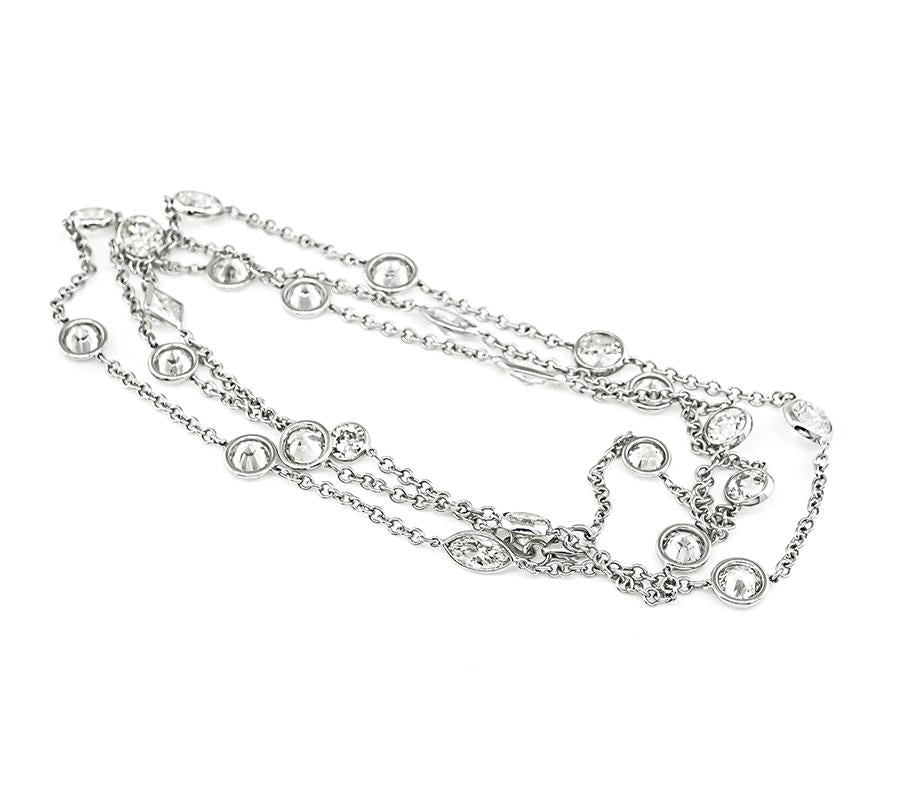24.60ct Diamond By The Yard Necklace