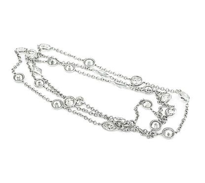24.60ct Diamond By The Yard Necklace