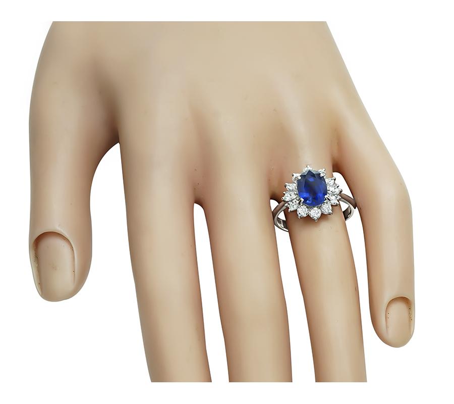 Estate 2.45ct Diamond 0.80ct Diamond Engagement Ring