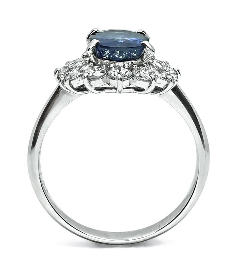 Estate 2.45ct Diamond 0.80ct Diamond Engagement Ring