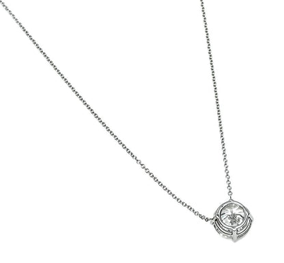 Estate 2.55ct Diamond Solitaire Pendant Necklace