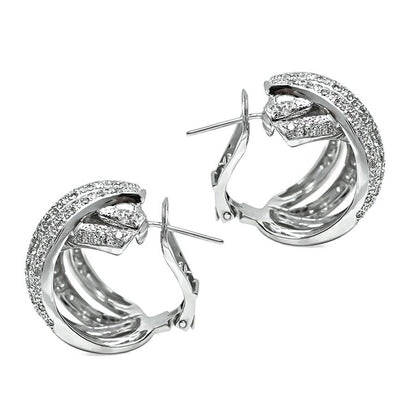 Estate 2.40ct Diamond Gold Earrings