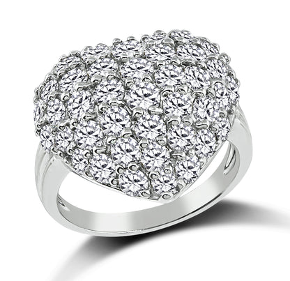 Estate 3.00ct Diamond Heart Ring