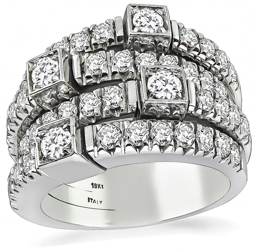 Estate 3.50ct Diamond Cocktail Ring