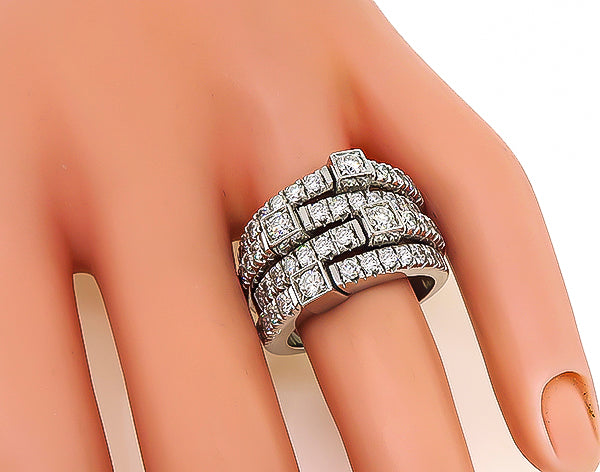 Estate 3.50ct Diamond Cocktail Ring