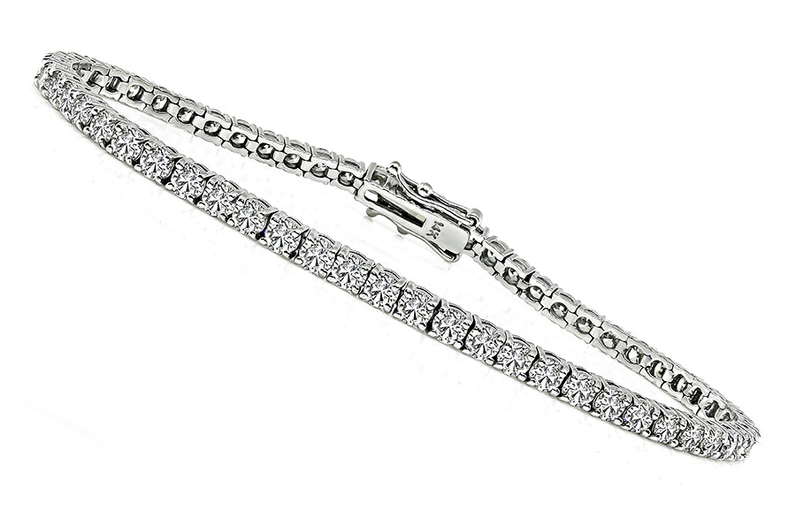Estate 3.50ct Diamond Tennis Bracelet