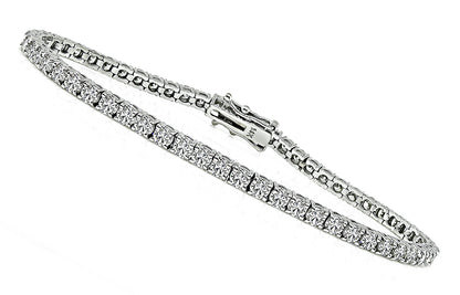 Estate 3.50ct Diamond Tennis Bracelet