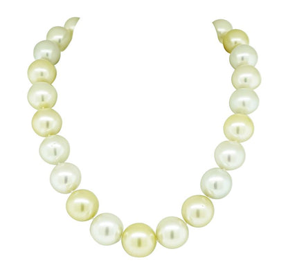 Estate 3.00ct Diamond South Sea Pearl Necklace